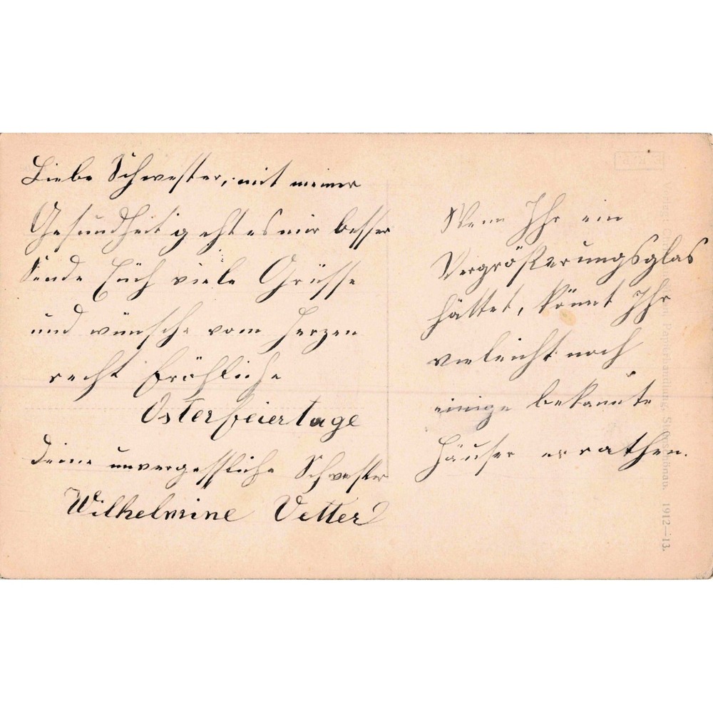 Geltschberg Bohemia Czech Republic Basaltfelsen Steinschonau Postcard c1910 - Picture 2 of 2